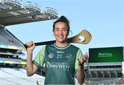 20 July 2021; John West Féile Ambassador and Kilkenny Camogie player Denise Gaule in attendance at the launch of John West Féile, 2021 at Croke Park in Dublin. The 2021 John West Féile na nGael hurling and camogie events will take place across individual counties on August 21, whilst The Féile na nÓg football events will take place on August 28. Under-15 teams will compete for the opportunity to play at Croke Park and Semple Stadium. Photo by Sam Barnes/Sportsfile