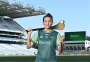 20 July 2021; John West Féile Ambassador and Kilkenny Camogie player Denise Gaule in attendance at the launch of John West Féile, 2021 at Croke Park in Dublin. The 2021 John West Féile na nGael hurling and camogie events will take place across individual counties on August 21, whilst The Féile na nÓg football events will take place on August 28. Under-15 teams will compete for the opportunity to play at Croke Park and Semple Stadium. Photo by Sam Barnes/Sportsfile