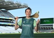 20 July 2021; John West Féile Ambassador and Kilkenny Camogie player Denise Gaule in attendance at the launch of John West Féile, 2021 at Croke Park in Dublin. The 2021 John West Féile na nGael hurling and camogie events will take place across individual counties on August 21, whilst The Féile na nÓg football events will take place on August 28. Under-15 teams will compete for the opportunity to play at Croke Park and Semple Stadium. Photo by Sam Barnes/Sportsfile