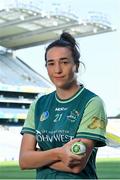 20 July 2021; John West Féile Ambassador and Kilkenny Camogie player Denise Gaule in attendance at the launch of John West Féile, 2021 at Croke Park in Dublin. The 2021 John West Féile na nGael hurling and camogie events will take place across individual counties on August 21, whilst The Féile na nÓg football events will take place on August 28. Under-15 teams will compete for the opportunity to play at Croke Park and Semple Stadium. Photo by Sam Barnes/Sportsfile