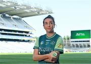 20 July 2021; John West Féile Ambassador and Kilkenny Camogie player Denise Gaule in attendance at the launch of John West Féile, 2021 at Croke Park in Dublin. The 2021 John West Féile na nGael hurling and camogie events will take place across individual counties on August 21, whilst The Féile na nÓg football events will take place on August 28. Under-15 teams will compete for the opportunity to play at Croke Park and Semple Stadium. Photo by Sam Barnes/Sportsfile