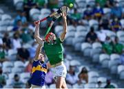 18 July 2021; Barry Nash of Limerick in action against John O'Dwyer of Tipperary during the Munster GAA Hurling Senior Championship Final match between Limerick and Tipperary at Páirc Uí Chaoimh in Cork. Photo by Piaras Ó Mídheach/Sportsfile