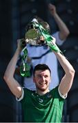 18 July 2021; Limerick captain Declan Hannon lifts the Munster Senior Hurling Championship Cup after the Munster GAA Hurling Senior Championship Final match between Limerick and Tipperary at Páirc Uí Chaoimh in Cork. Photo by Piaras Ó Mídheach/Sportsfile