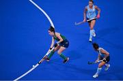 19 July 2021; Hannah McLoughlin of Ireland during a friendly match between Ireland and Argentina at the Oi Hockey Stadium ahead of the start of the 2020 Tokyo Summer Olympic Games in Tokyo, Japan. Photo by Brendan Moran/Sportsfile