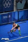 19 July 2021; Ireland captain Katie Mullan practices short corners after a friendly match between Ireland and Argentina at the Oi Hockey Stadium ahead of the start of the 2020 Tokyo Summer Olympic Games in Tokyo, Japan. Photo by Brendan Moran/Sportsfile