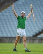 19 July 2021; Jimmy Quilty of Limerick celebrates after his side's victory in the Munster GAA Hurling U20 Championship semi-final match between Limerick and Clare at the LIT Gaelic Grounds in Limerick. Photo by Ben McShane/Sportsfile