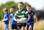 20 July 2021; Harry Quinn, age 6, in action during the Bank of Ireland Leinster Rugby Summer Camp at Balbriggan RFC in Dublin. Photo by Matt Browne/Sportsfile