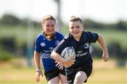 20 July 2021; Sean Hoare, age 11, in action during the Bank of Ireland Leinster Rugby Summer Camp at Balbriggan RFC in Dublin.  Photo by Matt Browne/Sportsfile
