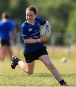 20 July 2021; Emily Byrne, age 11, in action during the Bank of Ireland Leinster Rugby Summer Camp at Balbriggan RFC in Dublin. Photo by Matt Browne/Sportsfile