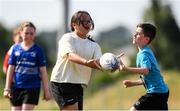 20 July 2021; Amelia Le Sclotour, age 11, in action during the Bank of Ireland Leinster Rugby Summer Camp at Balbriggan RFC in Dublin. Photo by Matt Browne/Sportsfile