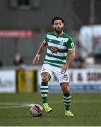 24 May 2021; Richie Towell of Shamrock Rovers during the SSE Airtricity League Premier Division match between Derry City and St Patrick's Athletic at Ryan McBride Brandywell Stadium in Derry. Photo by David Fitzgerald/Sportsfile