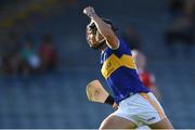 20 July 2021; Max Hackett of Tipperary celebrates after scoring his side's first goal during the Munster GAA Hurling U20 Championship semi-final match between Tipperary and Cork at Semple Stadium in Thurles, Tipperary. Photo by Ben McShane/Sportsfile