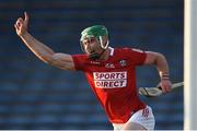 20 July 2021; Luke Horgan of Cork celebrates after scoring his side's third goal during the Munster GAA Hurling U20 Championship semi-final match between Tipperary and Cork at Semple Stadium in Thurles, Tipperary. Photo by Ben McShane/Sportsfile