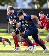 20 July 2021; Conor Murray, right, and Alun Wyn Jones of The British & Irish Lions during Squad Training at Hermanus High School in Western Cape, South Africa. Photo by Ashley Vlotman/Sportsfile