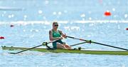 21 July 2021; Team Ireland Women's Single Sculls rower Sanita Puspure training at the Sea Forest Waterway ahead of the start of the 2020 Tokyo Summer Olympic Games in Tokyo, Japan. Photo by Brendan Moran/Sportsfile