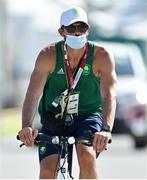 21 July 2021; Team Ireland coach Giuseppe De Vita during training at the Sea Forest Waterway ahead of the start of the 2020 Tokyo Summer Olympic Games in Tokyo, Japan. Photo by Brendan Moran/Sportsfile