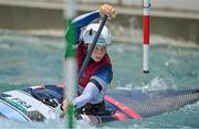 21 July 2021; Marjorie Delassus of France during a training session at the Kasai Canoe Slalom Centre ahead of the start of the 2020 Tokyo Summer Olympic Games in Tokyo, Japan. Photo by Brendan Moran/Sportsfile