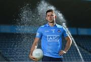 21 July 2021; Dublin Footballer Davy Byrne stands for a portrait at Parnell Park in Dublin as part of an AIG Dublin GAA event to celebrate the 2021 All-Ireland Championships. For great car and home insurance offers check out www.aig.ie. Photo by Sam Barnes/Sportsfile