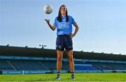 21 July 2021; Dublin Ladies Footballer Hannah Tyrrell stands for a portrait at Parnell Park in Dublin as part of an AIG Dublin GAA event to celebrate the 2021 All-Ireland Championships. For great car and home insurance offers check out www.aig.ie. Photo by Sam Barnes/Sportsfile