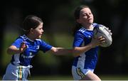 21 July 2021; Blathnaid Murphy, right, and her sister Caoimhe Murphy during the Bank of Ireland Leinster Rugby Summer Camp at Mullingar RFC in Mullingar, Westmeath. Photo by Piaras Ó Mídheach/Sportsfile