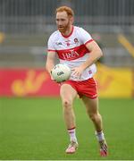 11 July 2021; Conor Glass of Derry during the Ulster GAA Football Senior Championship Quarter-Final match between Derry and Donegal at Páirc MacCumhaill in Ballybofey, Donegal. Photo by Stephen McCarthy/Sportsfile