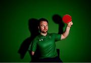 21 July 2021; Table Tennis player Colin Judge at the National Sports Campus Conference Centre, Abbotstown in Dublin. Photo by David Fitzgerald/Sportsfile