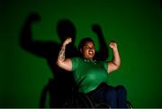 21 July 2021; Power lifter Britney Arendse at the National Sports Campus Conference Centre, Abbotstown in Dublin. Photo by David Fitzgerald/Sportsfile