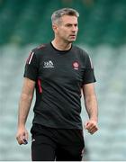 11 July 2021; Derry manager Rory Gallagher before the Ulster GAA Football Senior Championship Quarter-Final match between Derry and Donegal at Páirc MacCumhaill in Ballybofey, Donegal. Photo by Stephen McCarthy/Sportsfile