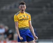 21 July 2021; Dylan Gaughan of Roscommon celebrates during the EirGrid Connacht GAA Football U20 Championship Final match between Mayo and Roscommon at Elverys MacHale Park in Castlebar, Mayo. Photo by Piaras Ó Mídheach/Sportsfile