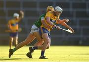 19 July 2021; Aidan Moriarty of Clare and Cathal O'Neill of Limerick during the Munster GAA Hurling U20 Championship semi-final match between Limerick and Clare at the LIT Gaelic Grounds in Limerick. Photo by Ben McShane/Sportsfile