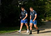 22 July 2021; Scott Penny, right, and Mark Hernan  as Leinster Rugby return to training at Leinster Rugby Headquarters in Dublin. Photo by Harry Murphy/Sportsfile