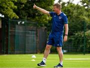 22 July 2021; Republic of Ireland manager Stephen Kenny during a visit to the INTERSPORT Elverys Summer Soccer Schools at Templeogue United FC in Dublin. Photo by Eóin Noonan/Sportsfile
