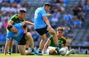 18 July 2021; Cormac Costello of Dublin has a shot on goal which is saved during the Leinster GAA Senior Football Championship Semi-Final match between Dublin and Meath at Croke Park in Dublin. Photo by Eóin Noonan/Sportsfile