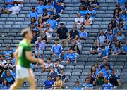 18 July 2021; Supporters watch on during the Leinster GAA Senior Football Championship Semi-Final match between Dublin and Meath at Croke Park in Dublin. Photo by Eóin Noonan/Sportsfile