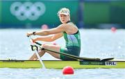 23 July 2021; Sanita Pušpure of Ireland before her heat of the Women's Single Sculls at the Sea Forest Waterway during the 2020 Tokyo Summer Olympic Games in Tokyo, Japan. Photo by Seb Daly/Sportsfile