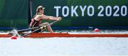 23 July 2021; Kathleen Noble of Uganda in action during the heats of the women's single sculls at the Sea Forest Waterway during the 2020 Tokyo Summer Olympic Games in Tokyo, Japan. Photo by Stephen McCarthy/Sportsfile