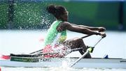 23 July 2021; Claire Ayivon of Togo in action during the heats of the women's single sculls at the Sea Forest Waterway during the 2020 Tokyo Summer Olympic Games in Tokyo, Japan. Photo by Stephen McCarthy/Sportsfile