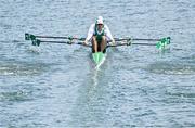 23 July 2021; Philip Doyle, stern, and Ronan Byrne of Ireland in action during their heat of the men's double sculls at the Sea Forest Waterway during the 2020 Tokyo Summer Olympic Games in Tokyo, Japan. Photo by Seb Daly/Sportsfile