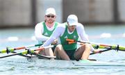 23 July 2021; Ronan Byrne, left, and Philip Doyle of Ireland after their heat of the men's double sculls at the Sea Forest Waterway during the 2020 Tokyo Summer Olympic Games in Tokyo, Japan. Photo by Stephen McCarthy/Sportsfile