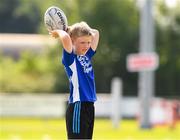 23 July 2021; Lucas Neville, age 9, during the Bank of Ireland Leinster Rugby Summer Camp at Portlaoise RFC in Portlaoise, Laois. Photo by Matt Browne/Sportsfile