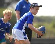 23 July 2021; Jack Farrell, age 9, in action during the Bank of Ireland Leinster Rugby Summer Camp at Portlaoise RFC in Portlaoise, Laois. Photo by Matt Browne/Sportsfile