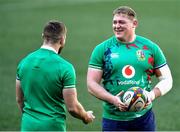 23 July 2021; Tadhg Furlong, right, during the British & Irish Lions Captain's Run at Cape Town Stadium in Cape Town, South Africa. Photo by Ashley Vlotman/Sportsfile