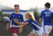 23 July 2021; Keelin O'Brien-Crosland, age 10, in action during the Bank of Ireland Leinster Rugby Summer Camp at Portlaoise RFC in Portlaoise, Laois. Photo by Matt Browne/Sportsfile