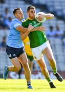 18 July 2021; Bryan Menton of Meath in action against Cormac Costello of Dublin during the Leinster GAA Senior Football Championship Semi-Final match between Dublin and Meath at Croke Park in Dublin. Photo by Eóin Noonan/Sportsfile