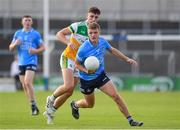 22 July 2021; Mark L'Estrange of Dublin in action against Offaly during the EirGrid Leinster GAA Football U20 Championship Final match between Dublin and Offaly at MW Hire O'Moore Park in Portlaoise, Laois. Photo by Matt Browne/Sportsfile