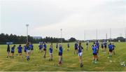 23 July 2021; Tipperary players warm up before the TG4 All-Ireland Senior Ladies Football Championship Group 2 Round 3 match between Meath and Tipperary at MW Hire O'Moore Park in Portlaoise, Co Laois. Photo by Matt Browne/Sportsfile