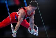 24 July 2021; Nikita Nagornyy of Russian Olympic Committee in action on the Rings in artistic gymnastics qualification at the Ariake Gymnastics Centre during the 2020 Tokyo Summer Olympic Games in Tokyo, Japan. Photo by Ramsey Cardy/Sportsfile