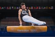 24 July 2021; Mikhail Koudinov of New Zealand in action on the Pommel Horse in artistic gymnastics qualification at the Ariake Gymnastics Centre during the 2020 Tokyo Summer Olympic Games in Tokyo, Japan. Photo by Ramsey Cardy/Sportsfile