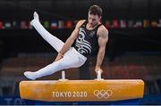 24 July 2021; Mikhail Koudinov of New Zealand in action on the Pommel Horse in artistic gymnastics qualification at the Ariake Gymnastics Centre during the 2020 Tokyo Summer Olympic Games in Tokyo, Japan. Photo by Ramsey Cardy/Sportsfile