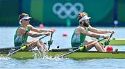 24 July 2021; Fintan McCarthy, left, and Paul O'Donovan of Ireland in action during the heats of the Lightweight Men's Double Sculls at the Sea Forest Waterway during the 2020 Tokyo Summer Olympic Games in Tokyo, Japan. Photo by Seb Daly/Sportsfile